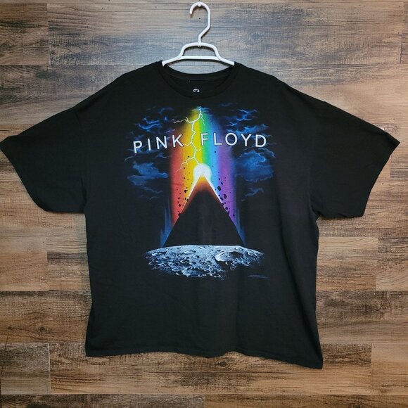 Liquid Blue T Shirt Mens 3XL Pink Floyd Dark Side Of The Moon Black Stretch - Picture 1 of 9